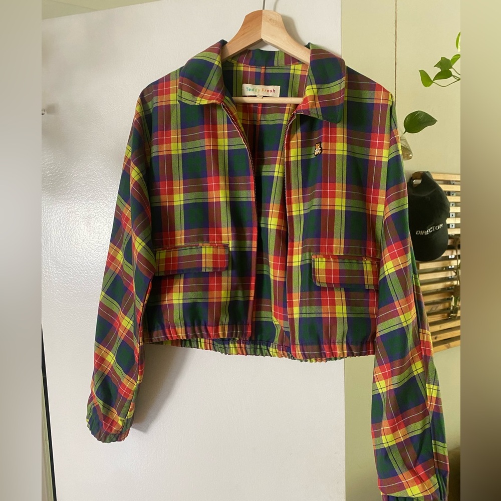 Teddy Fresh plaid jacket